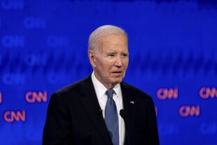 President Joe Biden during the 2024 CNN Presidential Debate.