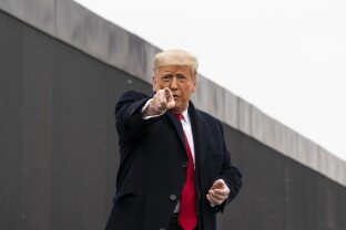 President Donald Trump points
