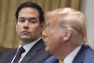 Marco Rubio and Donald Trump