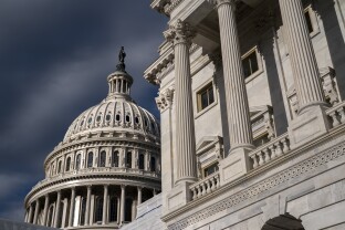 The Capitol Dome and the West Front of the House of Representatives.