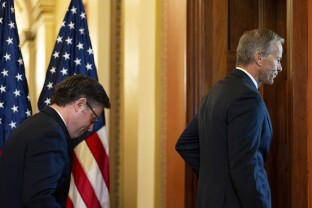 Mike Johnson and John Thune