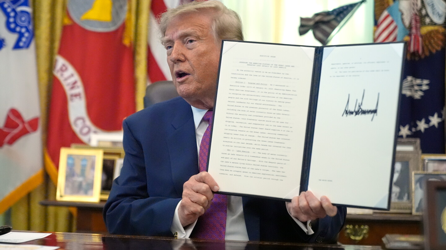 Trump Declares That Lake Ontario Is Now ‘Lake America’