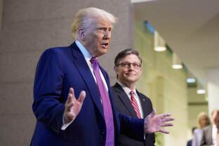 Trump and Mike Johnson