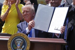 Donald Trump religious liberty order AP-25121628720835