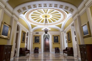 Corridor leading to the Senate chamber