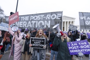 Photo of anti-abortion activists in March for Life 2022.
