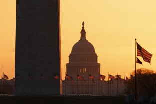 Washington Monument and the U.S. Capitol