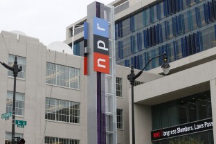 The NPR building in Washington, DC