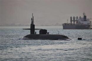 A file photo of a US Navy guided-missile submarine